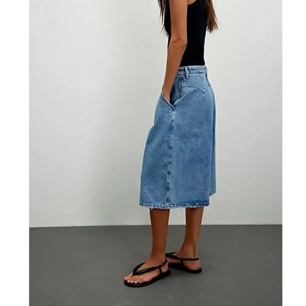 Free People CRVY Antonia Culotte Crop Size 28 - Picture 4 of 15